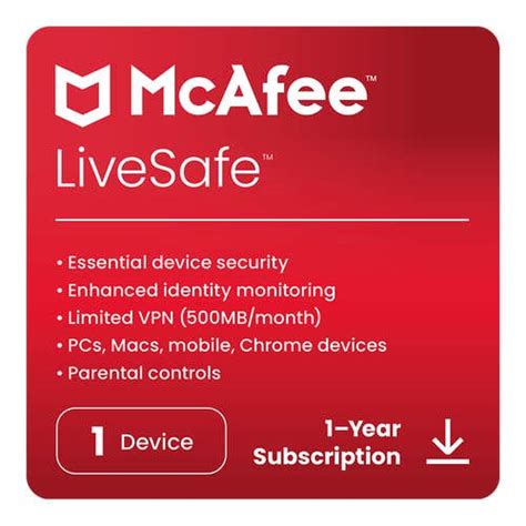 how much is mcafee livesafe|mcafee livesafe 1 device.